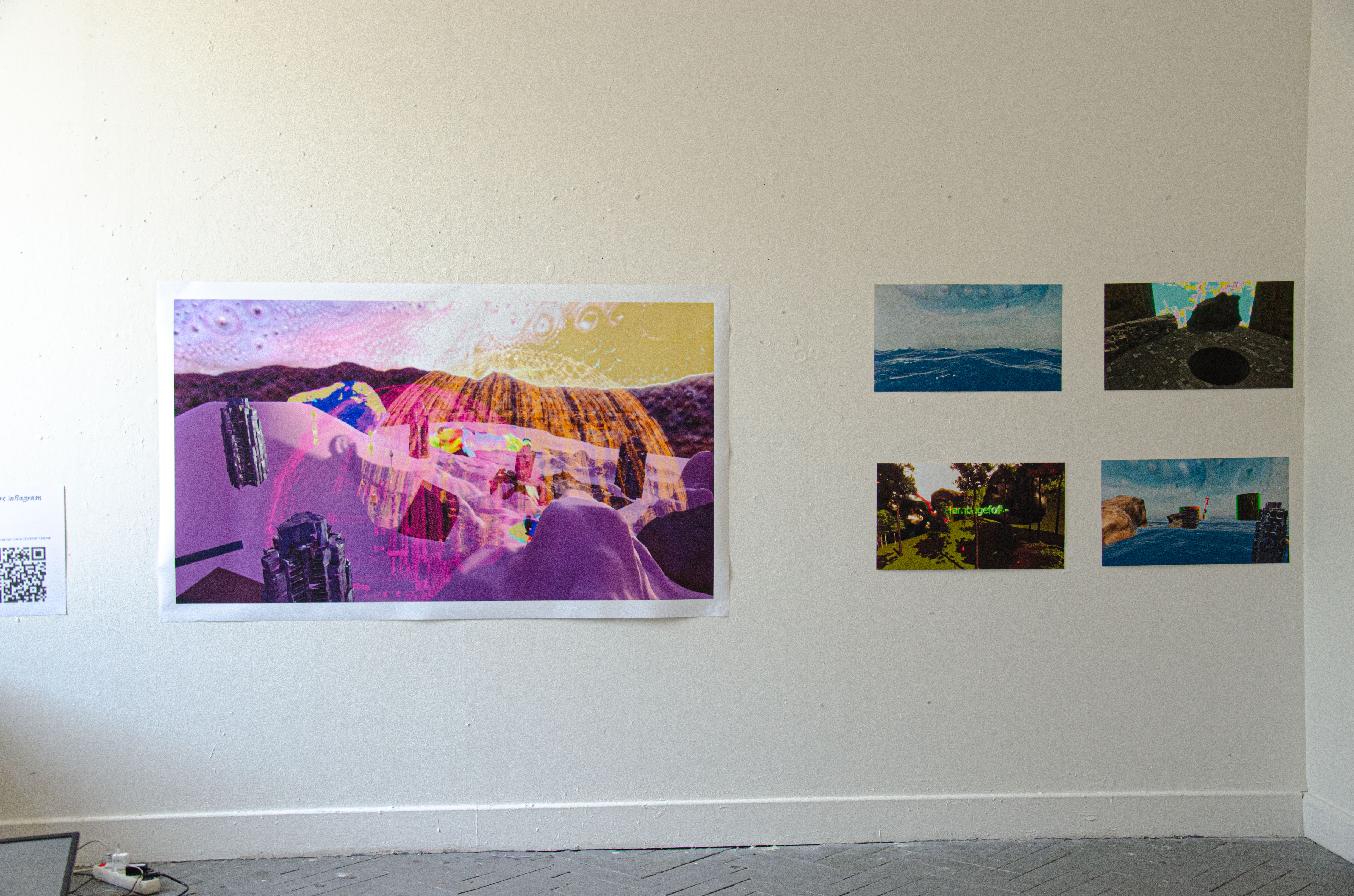 Tirage traceur d'image d'un jeu en réalité virtuel